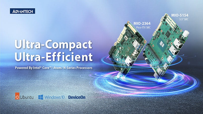 Advantech ra mắt Single Board Computer (SBC) mới với bộ vi xử lý Intel® Atom® x7000E Series N-Series và Core™ i3 N-Series
